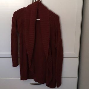 Maroon cardigan